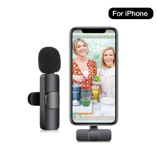 K9 Wireless Lavalier Microphone for iPhone One Piece